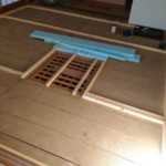 畳の下に掘りごたつがありました