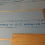 スタイロフォームを敷き詰めていきます