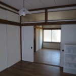 一番奥の部屋は部分整経機や感光台などを置く予定です